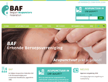 Tablet Screenshot of acupunctuur-baf.be